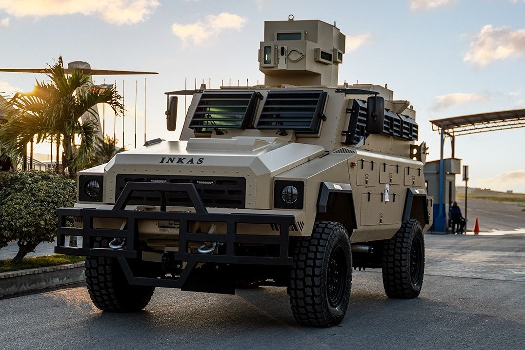 This image is used for illustration purposes.  Armored vehicle from the Canadian firm INKAS.