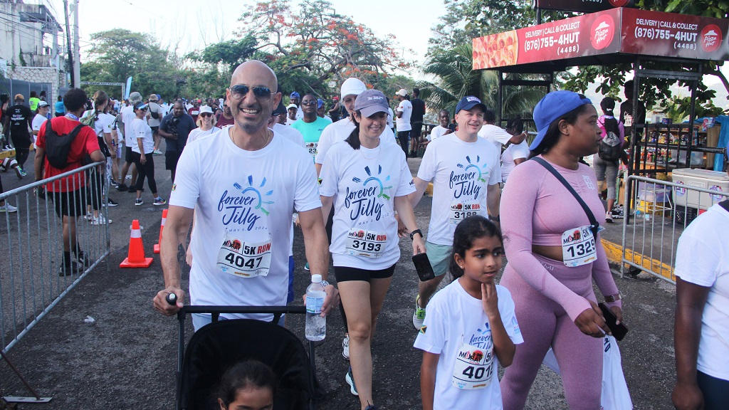 Participants in the 2024 Jill Stewart MoBay City Run in St James on Sunday.