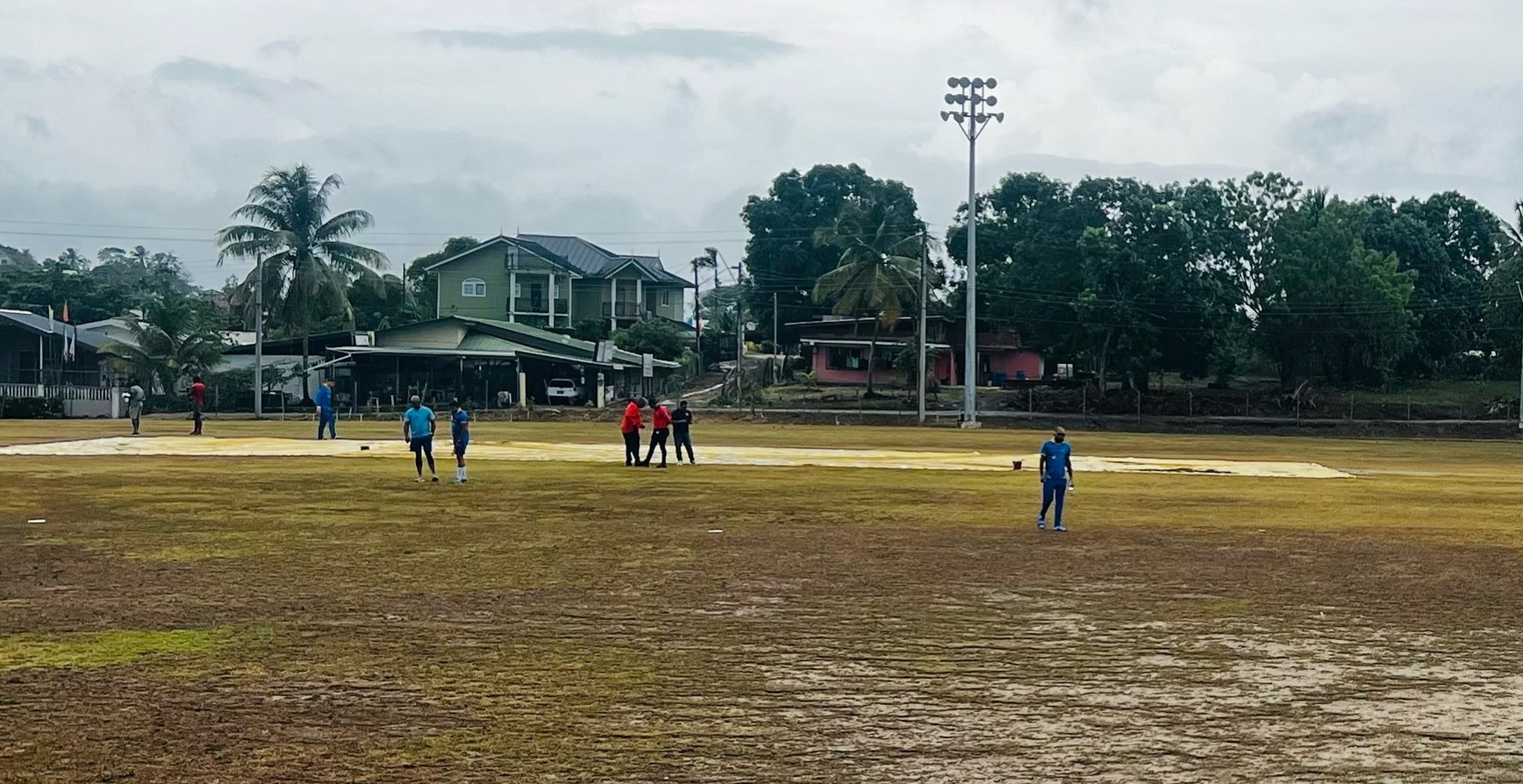 Marchin Patriots match against QPCC at Inshan Ali Park was rained out. (Photo credit - Marchin Patriots)