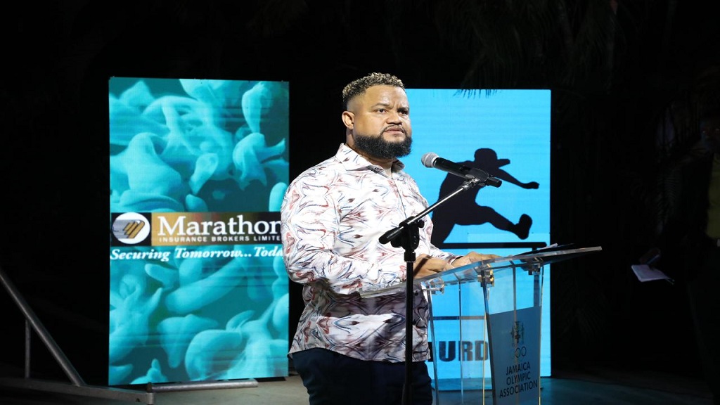 Ryan Foster, secretary-general and CEO of the Jamaica Olympic Association (JOA), speaks during the JOA's Paris 2024 media launch at the Terra Nova Hotel on Thursday, May 16, 2024. (PHOTO: Marlon Reid).