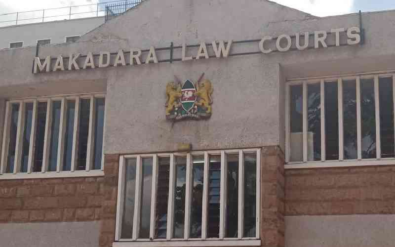 Le tribunal de Makadara, or Kenya.  Photo: The Standard Kenya