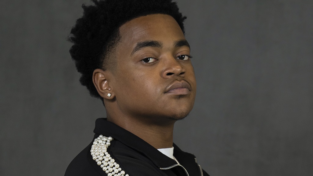  Michael Rainey Jr poses during a portrait session in New York on May 21, 2024, while promoting the fourth and final season of the Starz series, 'Power Book II: Ghost'. (AP Photo/Gary Gerard Hamilton)