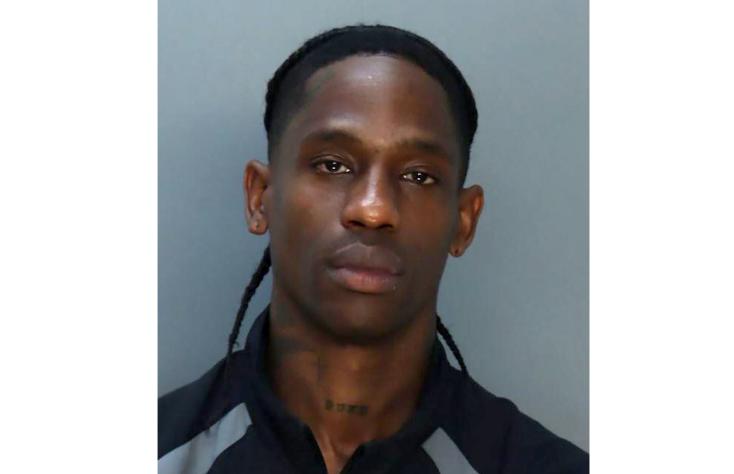 Criminal ID photo of Travis Scott, provided by the Miami-Dade Correctional Service, June 20, 2024 Miami-Dade County Corrections and Rehabilitation/AFP HANDOUT 