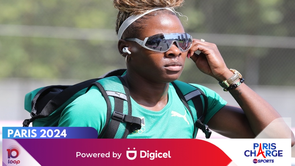 Shericka Jackson departs the venue after a training session at the Complexe Sportif de l’Île-des-Vannes in Saint-Denis, France, on Tuesday. (Photo: Marlon Reid).