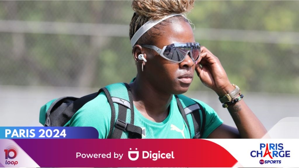 Shericka Jackson at one of the training sessions in Paris, France, last month, ahead of the start of the Paris Olympic Games. (Photo: Marlon Reid)