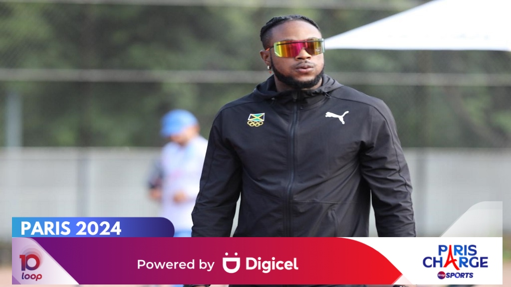 The fastest man this season, Kishane Thompson, on the field during a training session at the Complexe Sportif de l'Ile-des-Vannes on Wednesday, July 31, 2024. (PHOTO: Marlon Reid).