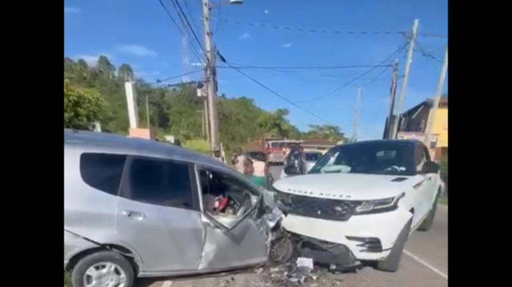 A member of the JCF was taking her son to school in Chritiana, Manchester when her vehicle collided with a Range Rover.