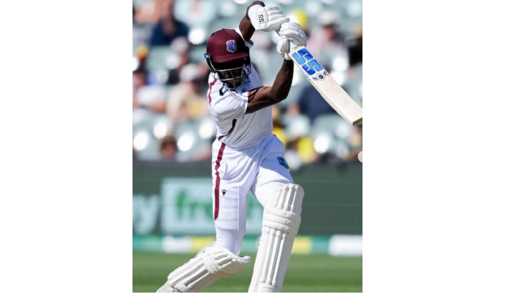 Justin Greaves completed the first century of West Indies' innings after Mikyle Louis was out for 97 and Alick Athanaze for 90 on the first day.