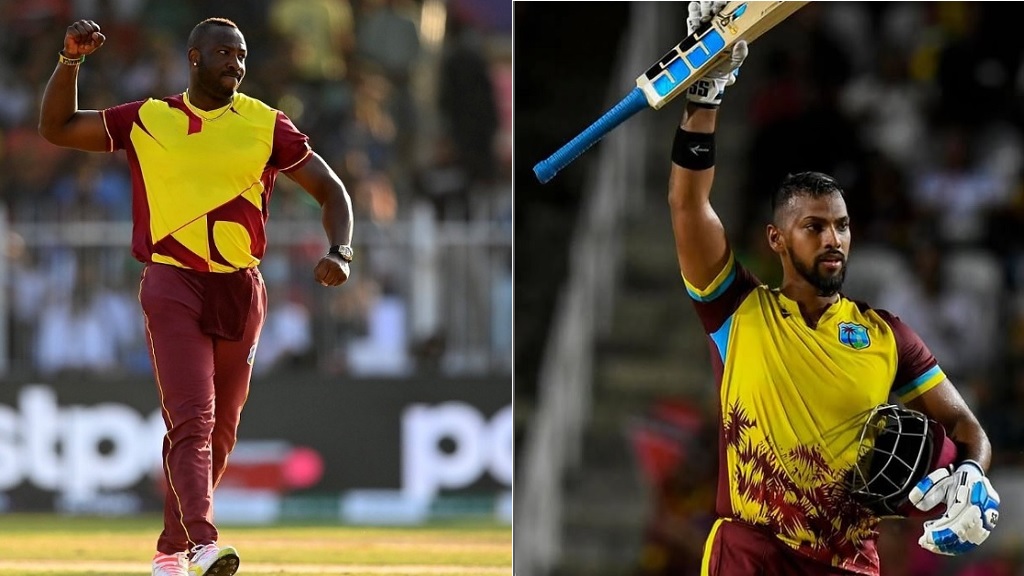 Andre Russell (left) and Nicholas Pooran.