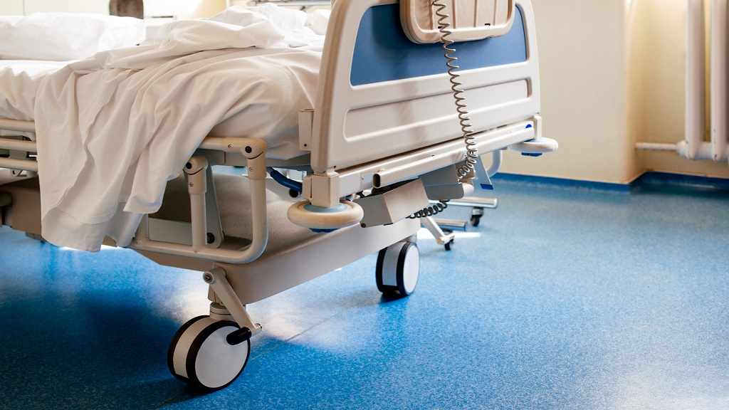 iStock image depicting an empty hospital bed.