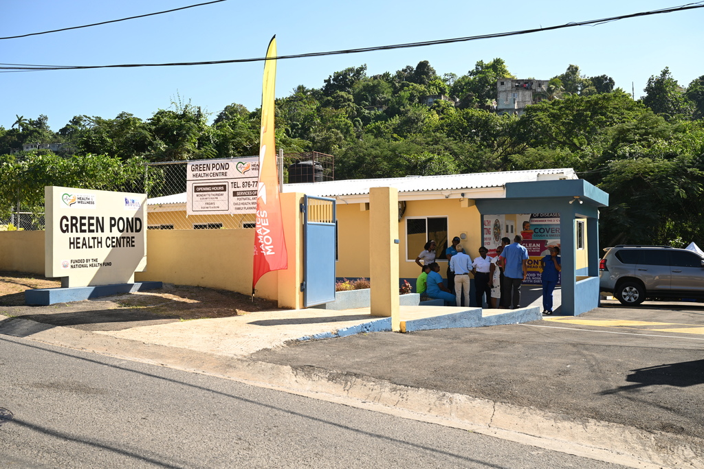 The entrance of the Green Pond Health Centre in St James, which was officially reopened on Thursday, January 16), following renovations under the Ministry of Health and Wellness’ Operation Refresh.