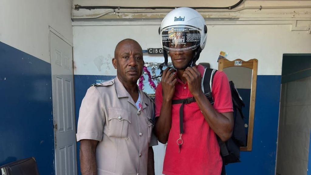 The kind gesture from Inspector Webb serves as a reminder of our commitment to keeping everyone safe, the JCF said. (Photo via Jamaica Constabulary, Facebook)