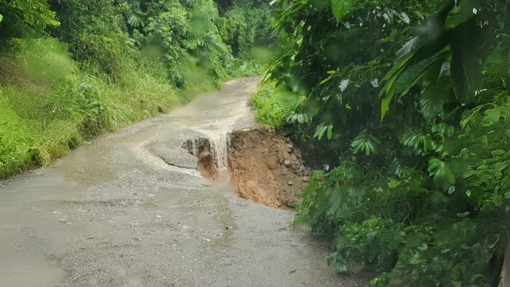 A section of Long Road in St Mary.