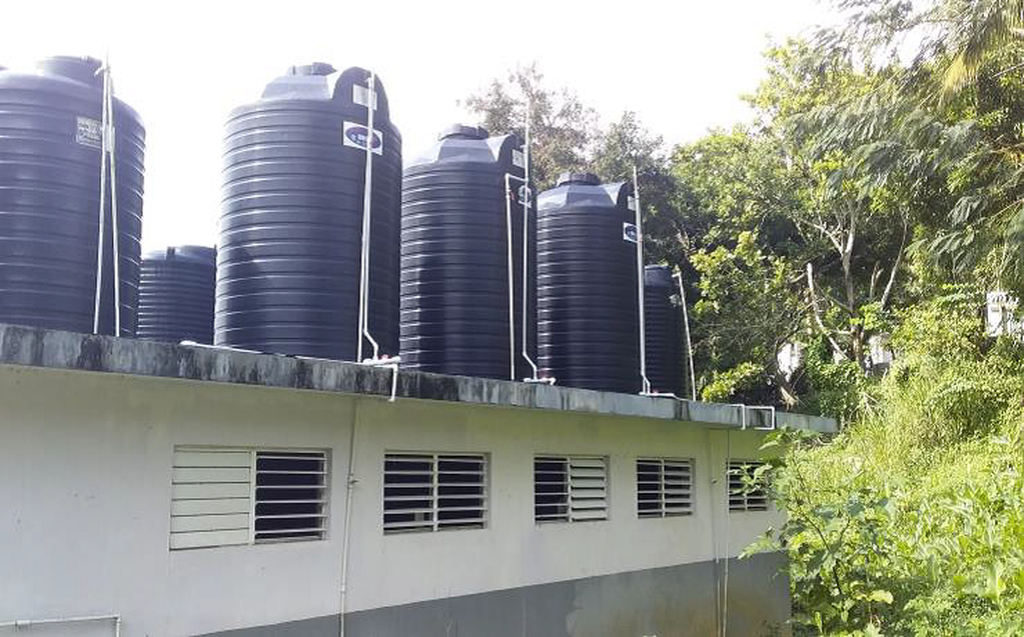 School water harvesting systems to combat drought improve