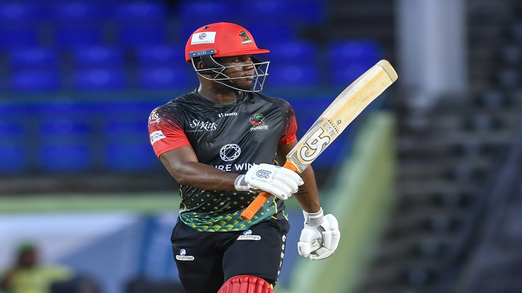 Evin Lewis has been retained by St Kitts and Nevis Patriots for the 2023 CPL tournament. (CPLT20)