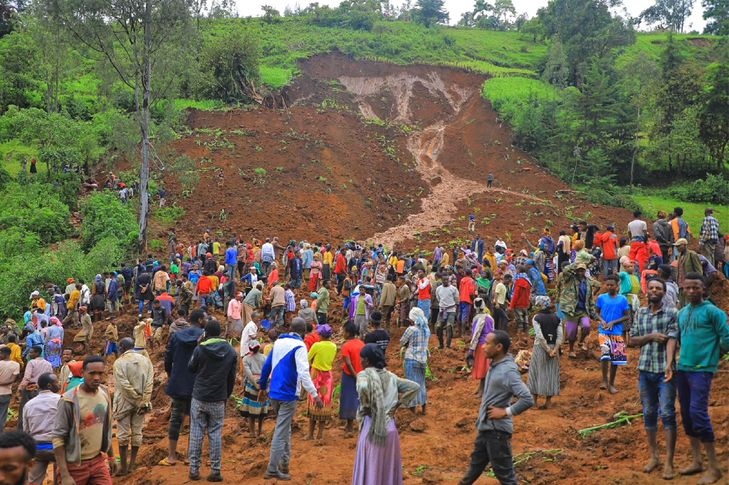 More than 200 dead in landslide in southern Ethiopia