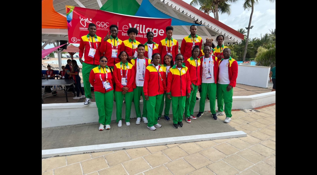 Guyana's Caribbean Games team. Photo: Guyana Olympic Association 