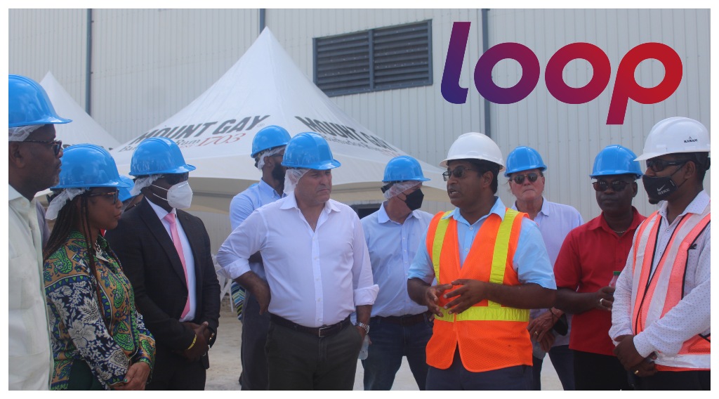 Project Manager Ince speaking to touring party which included Managing Director of Mount Raphaël Grisoni, Minister of Industry, Innovation, Science and Technology Davidson Ishmael, Minister of Tourism Senator Lisa Cummins and Parliamentary Representative for St Lucy Peter Phillips