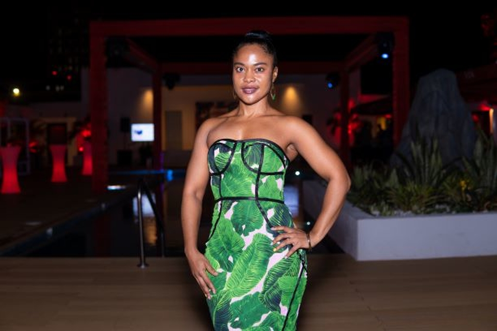 JMMB Group Executive Assistant Marie DeSouza made a fashionable statement in her tropical ensemble at JMMB Group's recent 'Mixer in the City' corporate event at ROK Hotel Kingston.  