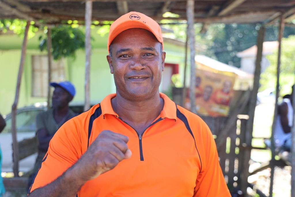 Delroy Dawson was victorious in Friday’s by-election in the Aenon Town division.