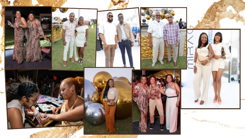 Guests at the Scotiabank Jamaica Mirage event were decked out in fine shades of cream and brown. (Photos: Contributed)