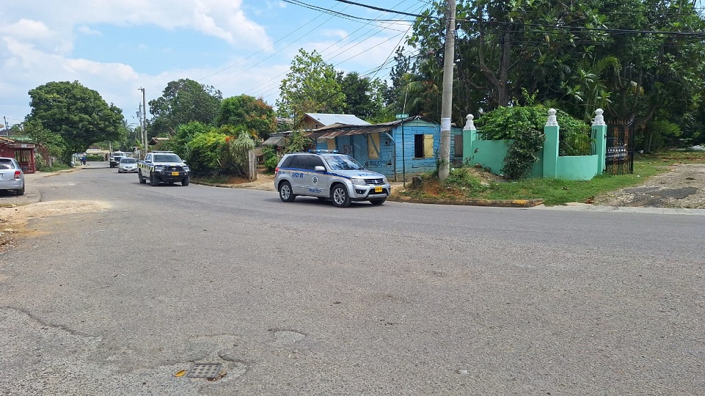 File photo of heavy police presence in the now troubled Grange Hill community in Westmoreland.