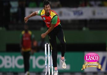 Gudakesh Motie, Guyana Amazon Warriors spinner. Photo: CPLT20/Getty Images