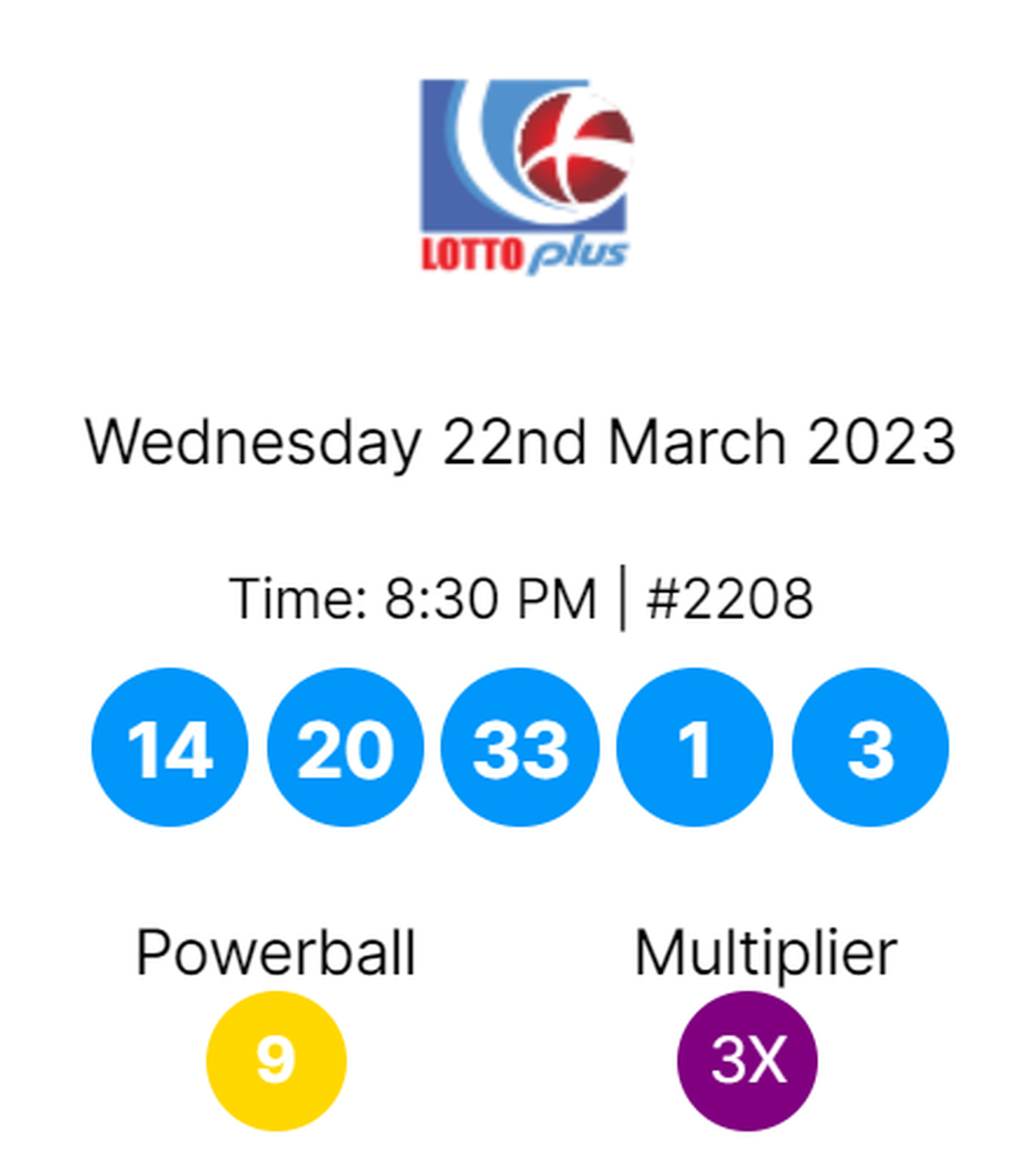 Lotto plus deals winning numbers wednesday